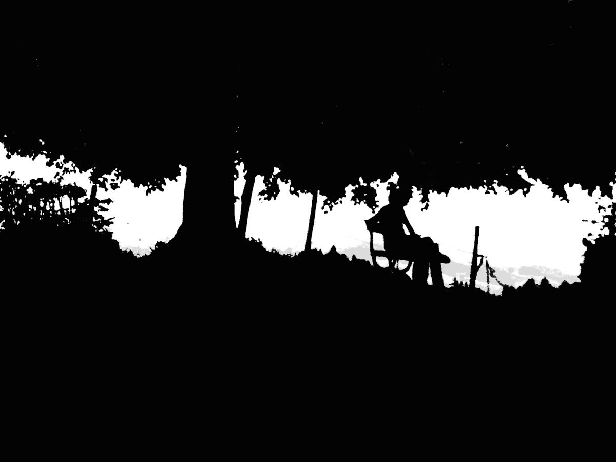 Black and white